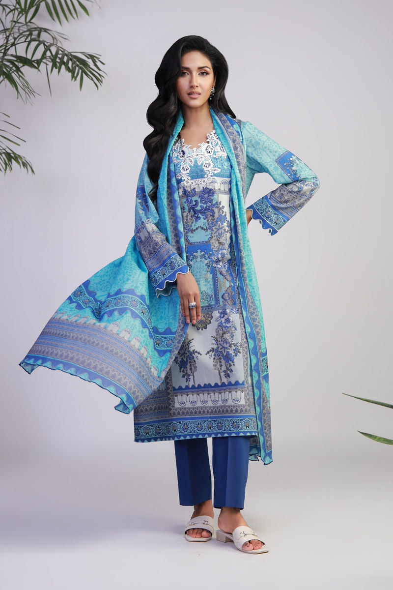 Shamaeel Ansari | Gulrang Lawn | Gulrang-01 by Shamaeel Ansari - Designer Dress  - Type : Ladies Clothes - Available at Libayah - 100% Original 