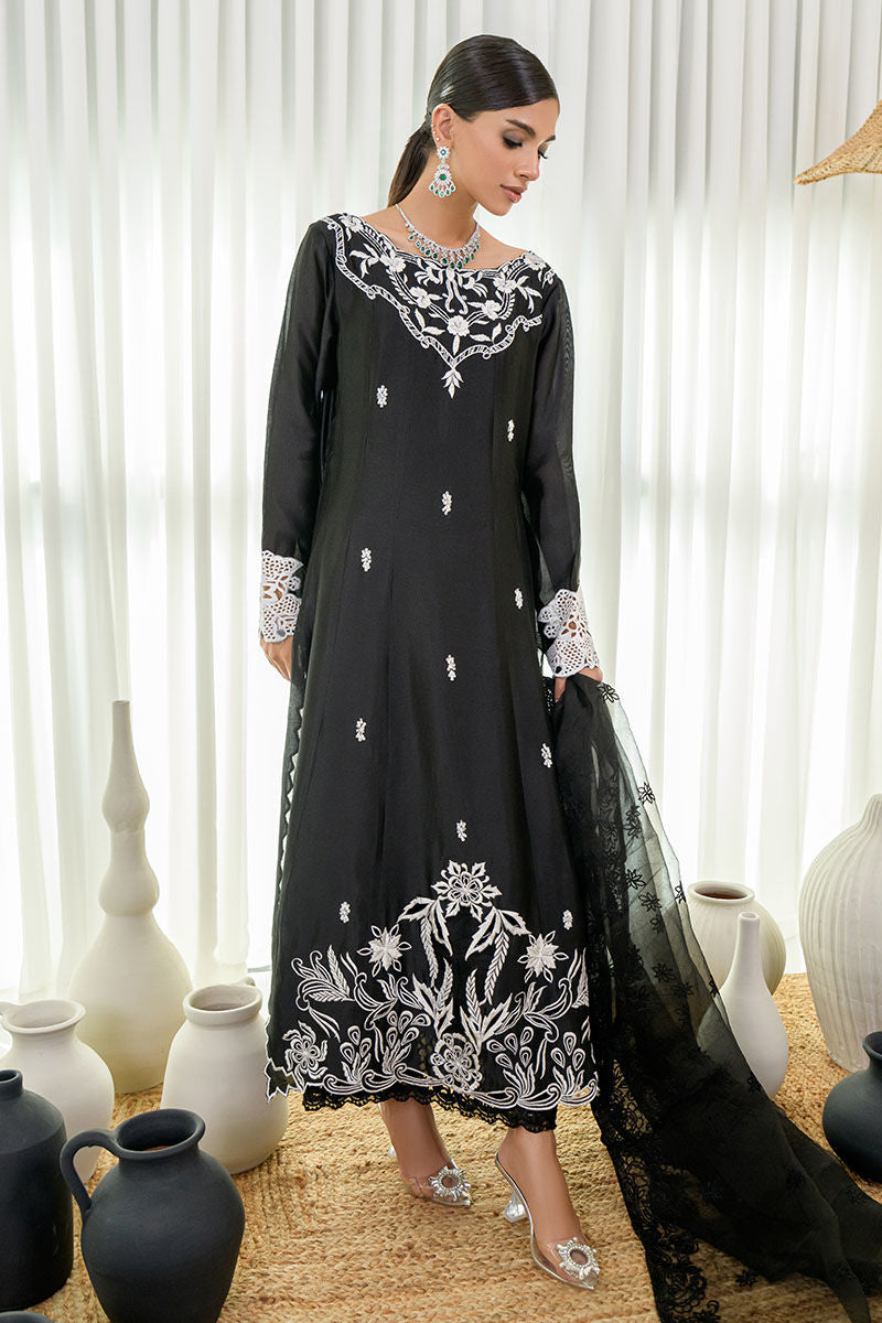 Fatima Khan | Luxury Pret 24 | SALT BLACK by Fatima Khan - Designer Dress - Type: Luxury - Available at Libayah - 100% Original