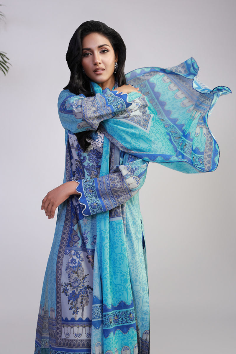 Shamaeel Ansari | Gulrang Lawn | Gulrang-01 by Shamaeel Ansari - Designer Dress  - Type : Ladies Clothes - Available at Libayah - 100% Original 