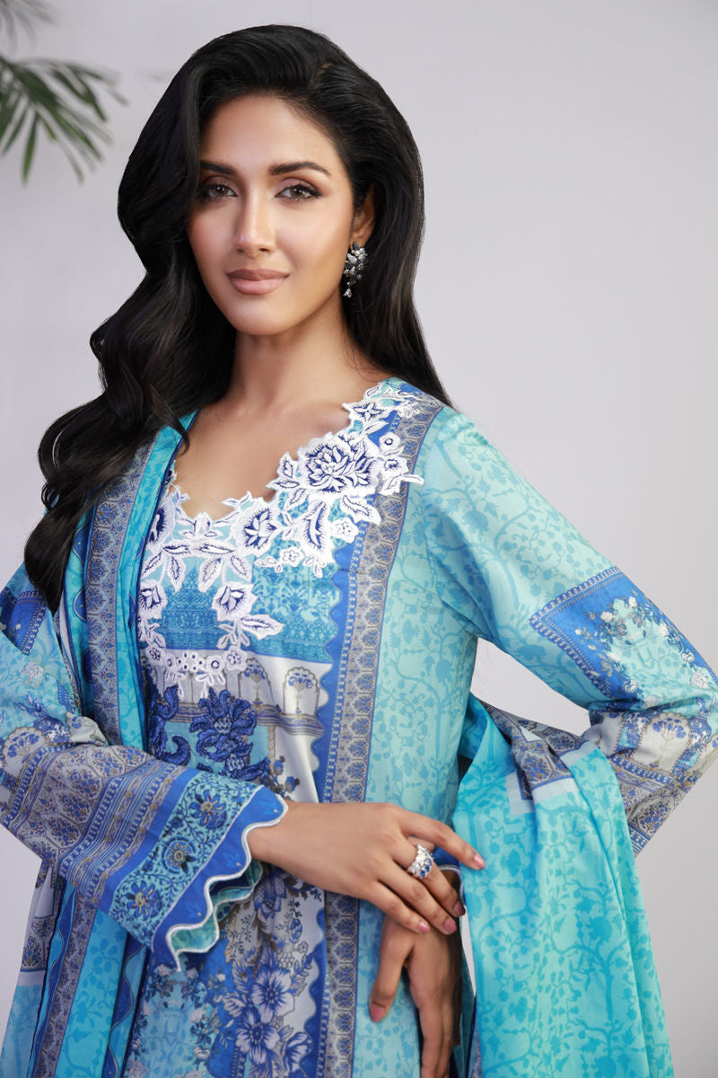 Shamaeel Ansari | Gulrang Lawn | Gulrang-01 by Shamaeel Ansari - Designer Dress  - Type : Ladies Clothes - Available at Libayah - 100% Original 