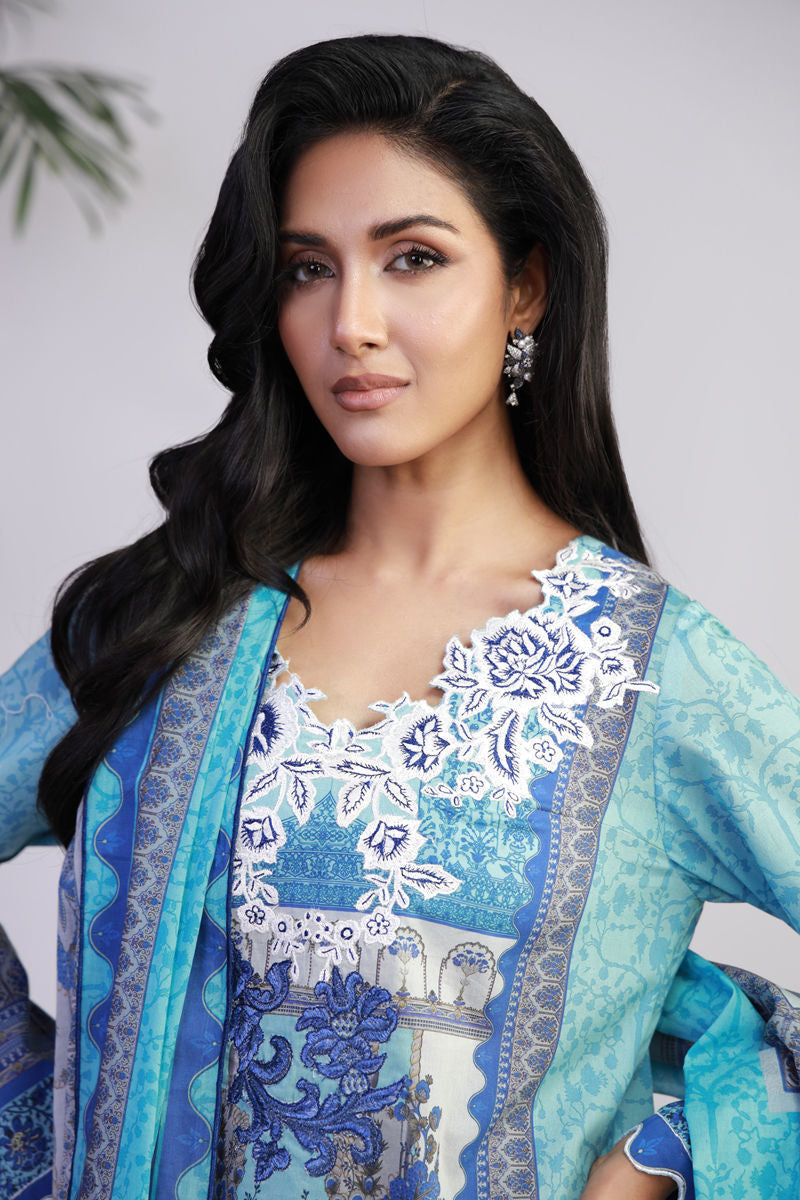 Shamaeel Ansari | Gulrang Lawn | Gulrang-01 by Shamaeel Ansari - Designer Dress  - Type : Ladies Clothes - Available at Libayah - 100% Original 