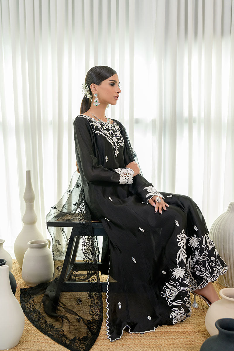 Fatima Khan | Luxury Pret 24 | SALT BLACK by Fatima Khan - Designer Dress - Type: Luxury - Available at Libayah - 100% Original