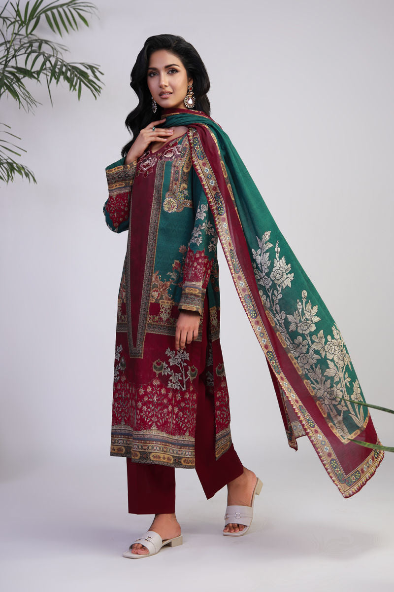 Shamaeel Ansari | Gulrang Lawn | Gulrang-02 by Shamaeel Ansari - Designer Dress  - Type : Ladies Clothes - Available at Libayah - 100% Original 