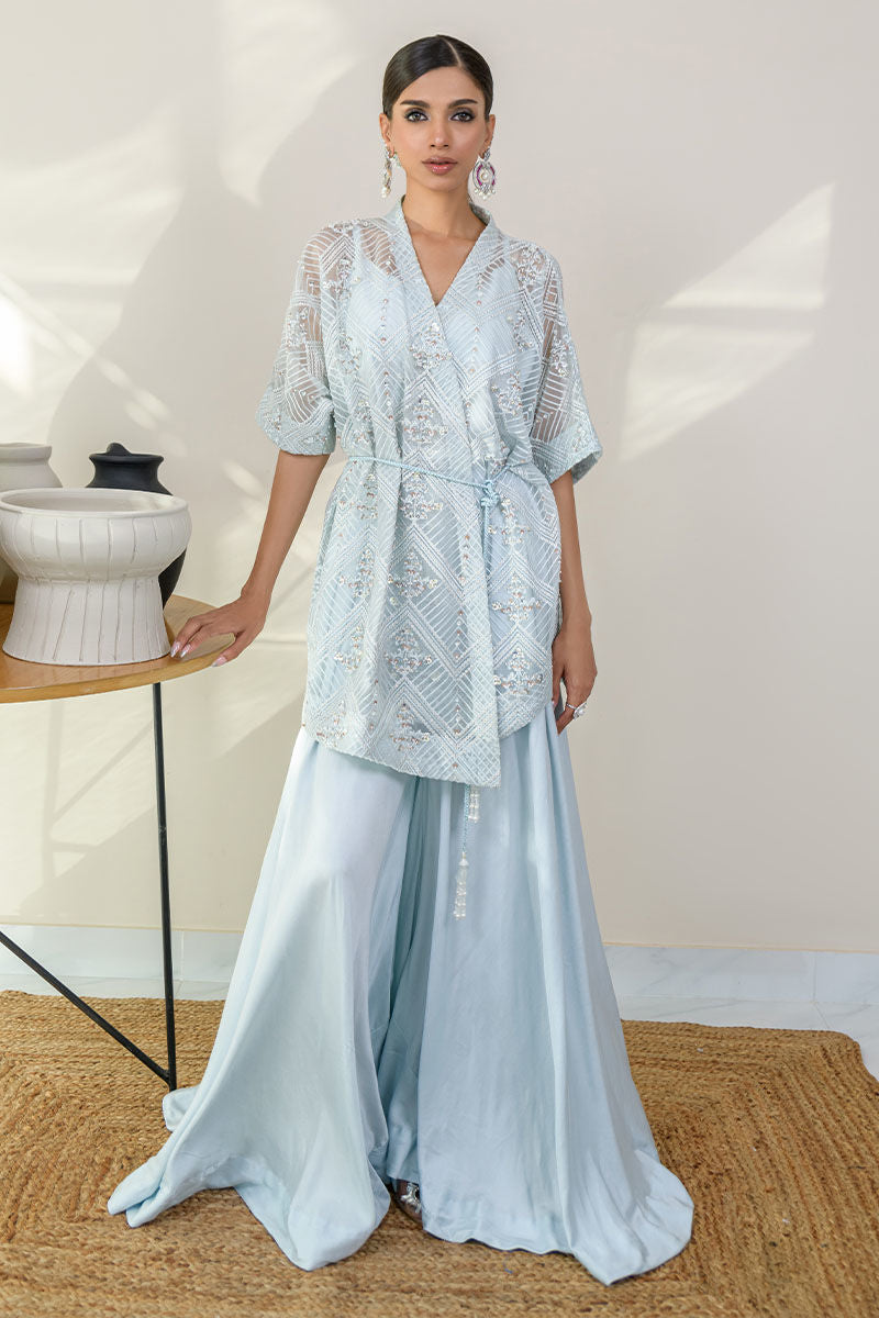 Fatima Khan | Luxury Pret 24 | LUSCIOUS BLUE by Fatima Khan - Designer Dress - Type: Luxury - Available at Libayah - 100% Original