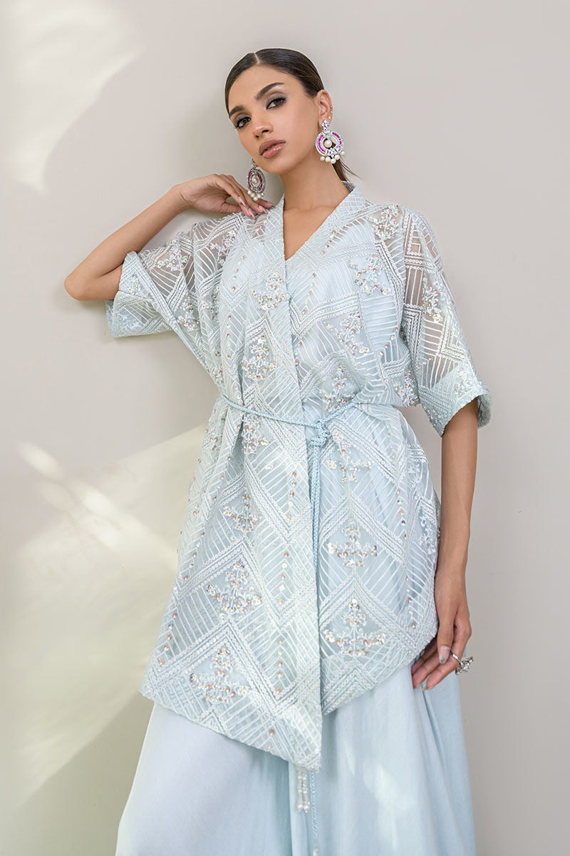 Fatima Khan | Luxury Pret 24 | LUSCIOUS BLUE by Fatima Khan - Designer Dress - Type: Luxury - Available at Libayah - 100% Original