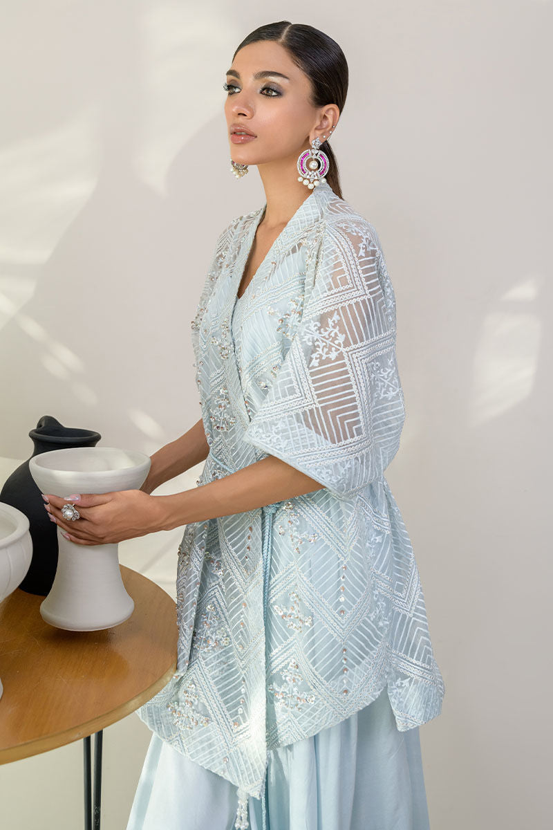 Fatima Khan | Luxury Pret 24 | LUSCIOUS BLUE by Fatima Khan - Designer Dress - Type: Luxury - Available at Libayah - 100% Original