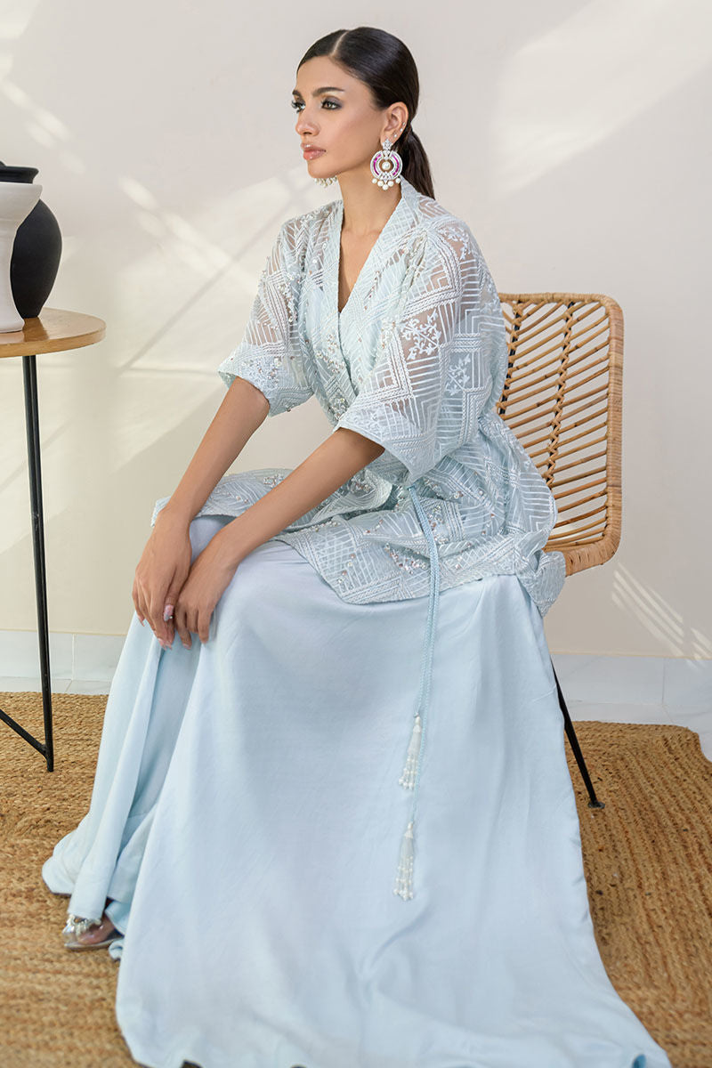 Fatima Khan | Luxury Pret 24 | LUSCIOUS BLUE by Fatima Khan - Designer Dress - Type: Luxury - Available at Libayah - 100% Original