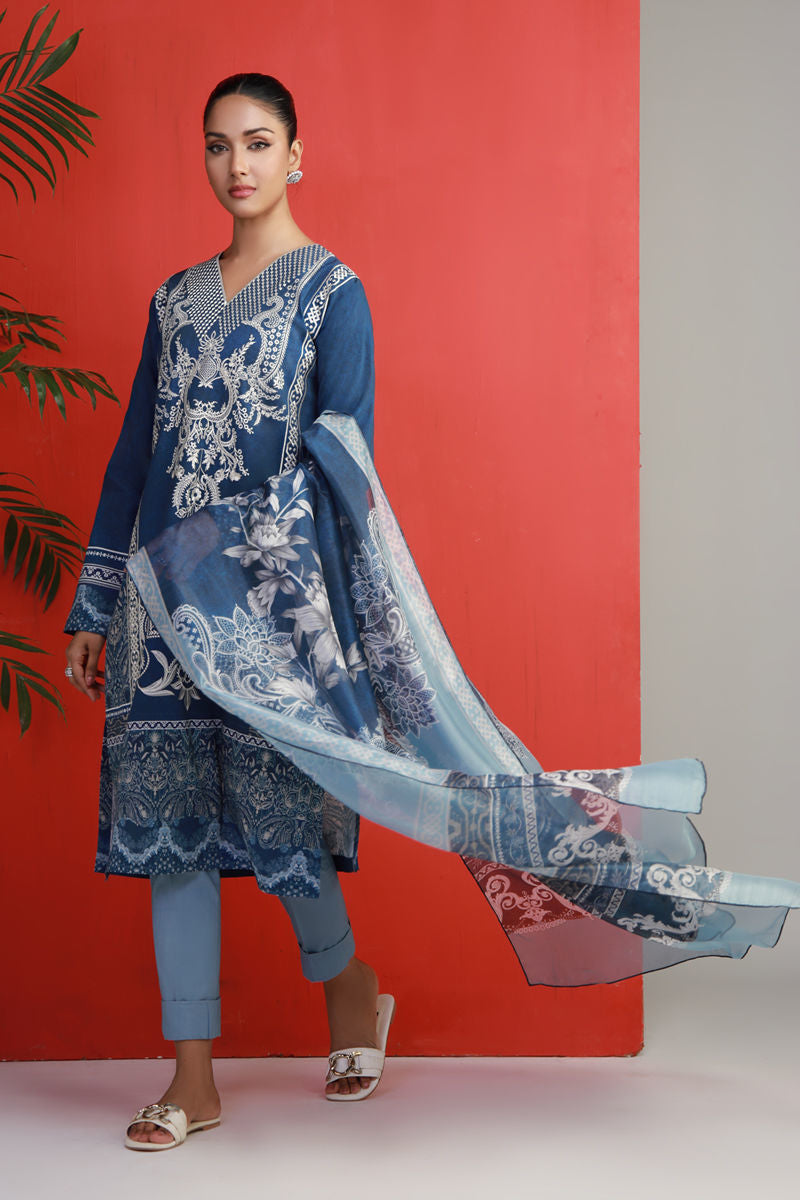 Shamaeel Ansari | Gulrang Lawn | Gulrang-03 by Shamaeel Ansari - Designer Dress  - Type : Ladies Clothes - Available at Libayah - 100% Original 