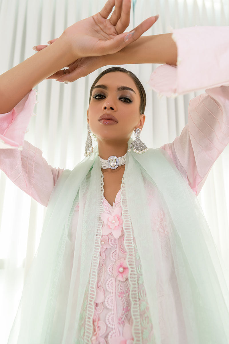 Fatima Khan | Luxury Pret 24 | OMBRE PINK by Fatima Khan - Designer Dress - Type: Luxury - Available at Libayah - 100% Original