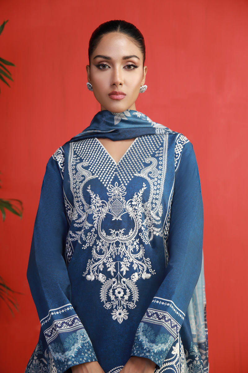 Shamaeel Ansari | Gulrang Lawn | Gulrang-03 by Shamaeel Ansari - Designer Dress  - Type : Ladies Clothes - Available at Libayah - 100% Original 