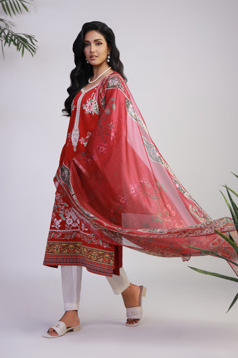 Shamaeel Ansari | Gulrang Lawn | Gulrang-04 by Shamaeel Ansari - Designer Dress  - Type : Ladies Clothes - Available at Libayah - 100% Original 