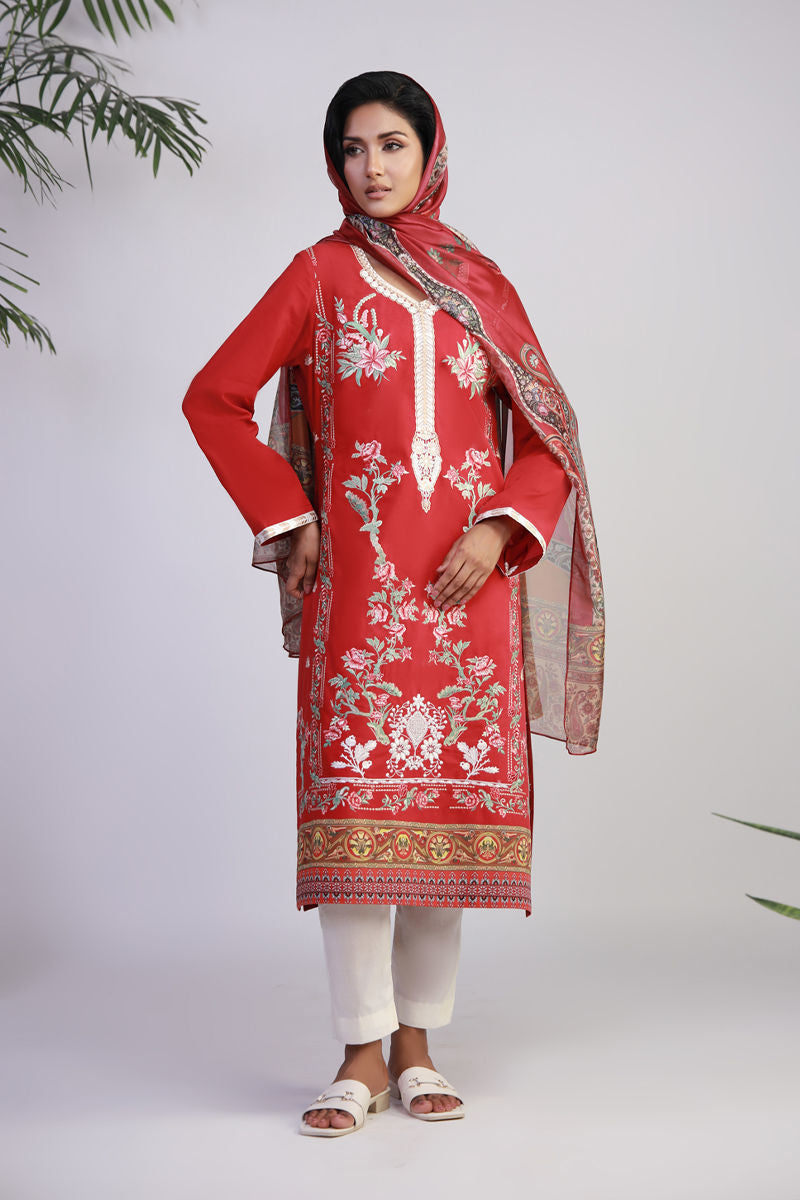 Shamaeel Ansari | Gulrang Lawn | Gulrang-04 by Shamaeel Ansari - Designer Dress  - Type : Ladies Clothes - Available at Libayah - 100% Original 