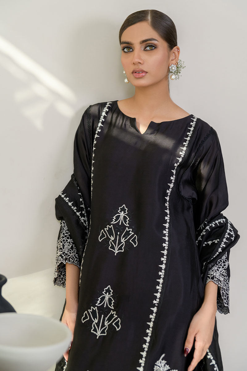 Fatima Khan | Luxury Pret 24 | ELITE BLACK by Fatima Khan - Designer Dress - Type: Luxury - Available at Libayah - 100% Original