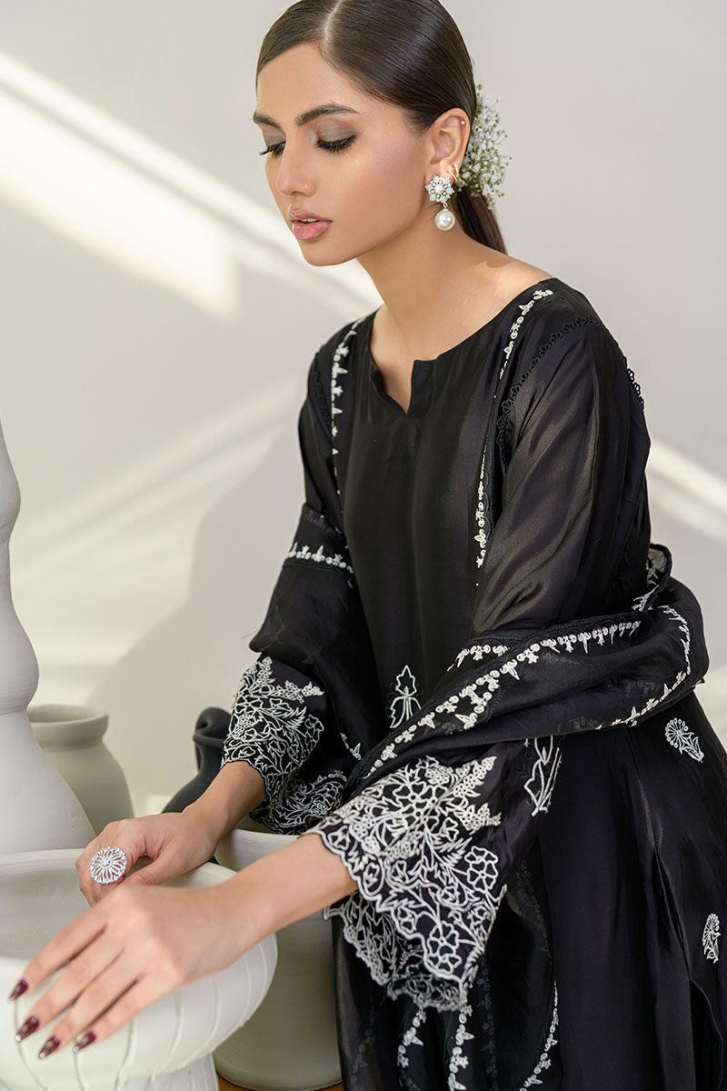 Fatima Khan | Luxury Pret 24 | ELITE BLACK by Fatima Khan - Designer Dress - Type: Luxury - Available at Libayah - 100% Original