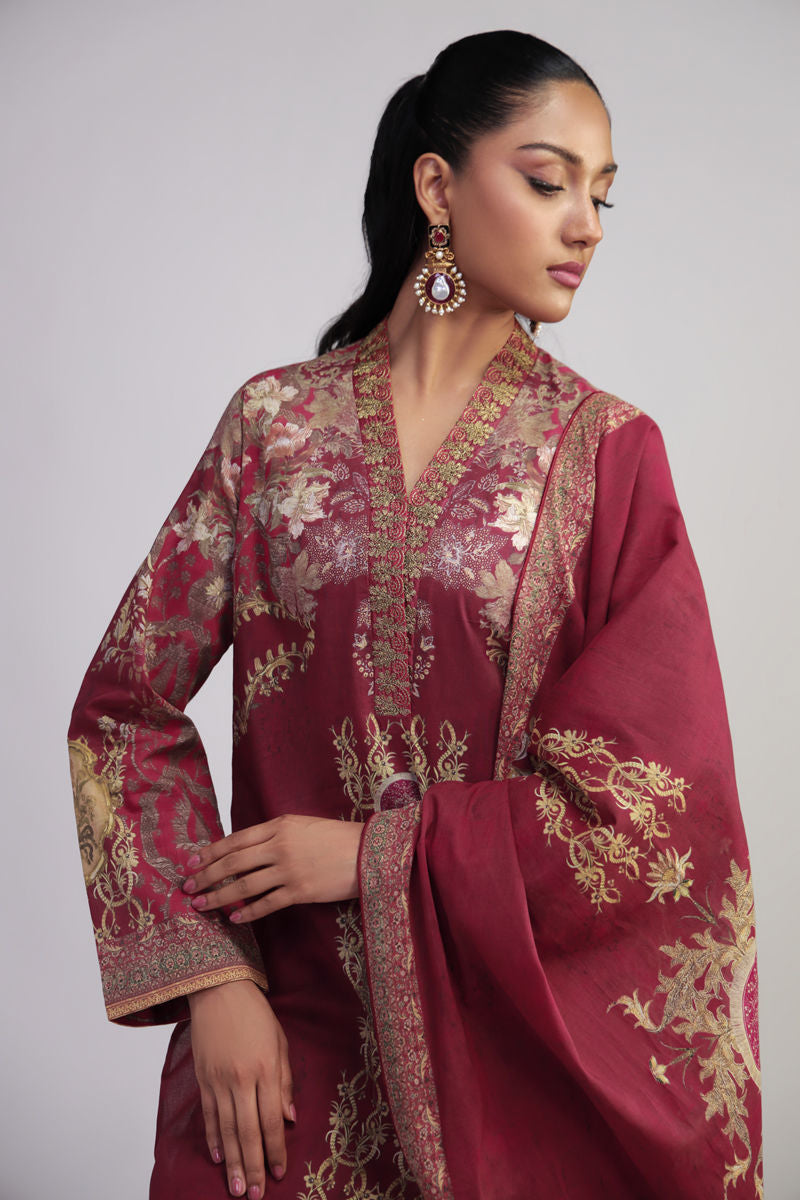 Shamaeel Ansari | Gulrang Lawn | Gulrang-05 by Shamaeel Ansari - Designer Dress  - Type : Ladies Clothes - Available at Libayah - 100% Original 