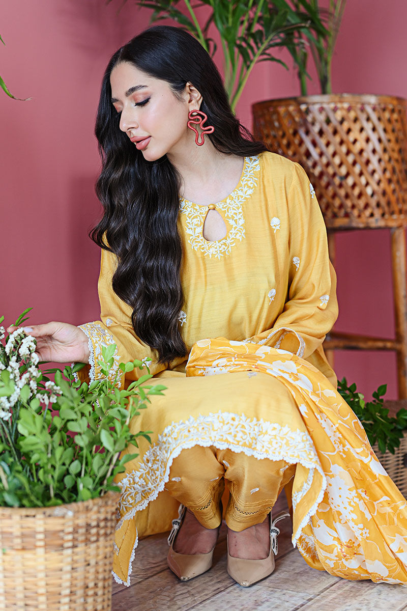 Ansab Jahangir | Luxury Silk Pret | DHALIA by Ansab Jahangir - Designer Dress - Type: Ladies Clothes - Available at Libayah - 100% Original