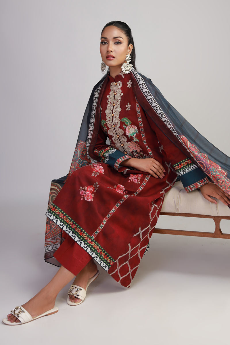 Shamaeel Ansari | Gulrang Lawn | Gulrang-07 by Shamaeel Ansari - Designer Dress  - Type : Ladies Clothes - Available at Libayah - 100% Original 