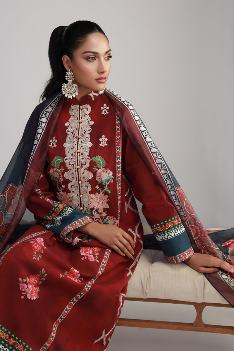Shamaeel Ansari | Gulrang Lawn | Gulrang-07 by Shamaeel Ansari - Designer Dress  - Type : Ladies Clothes - Available at Libayah - 100% Original 