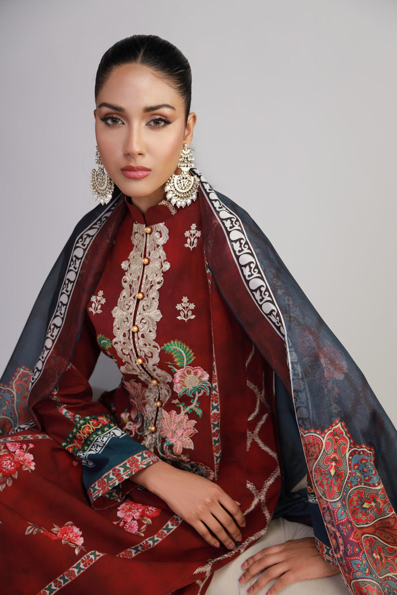Shamaeel Ansari | Gulrang Lawn | Gulrang-07 by Shamaeel Ansari - Designer Dress  - Type : Ladies Clothes - Available at Libayah - 100% Original 