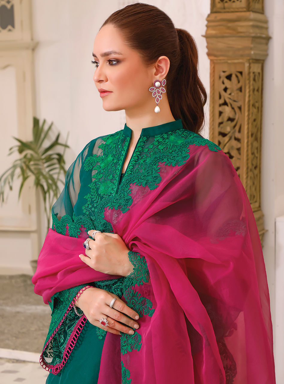 Zainab Chottani | Luxury Pret | JADE OLIVE by Zainab Chottani - Designer Dress - Type: Ladies Clothes - Available at Libayah - 100% Original