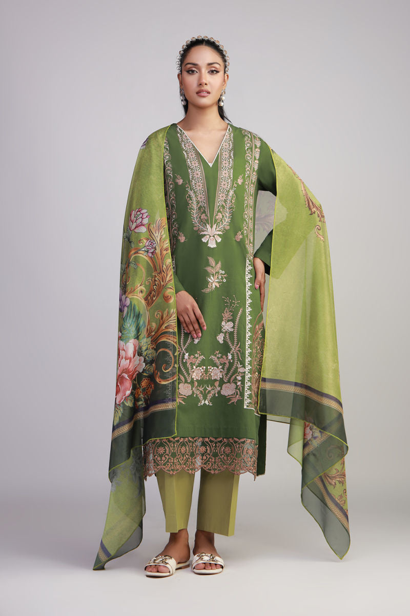 Shamaeel Ansari | Gulrang Lawn | Gulrang-10 by Shamaeel Ansari - Designer Dress  - Type : Ladies Clothes - Available at Libayah - 100% Original 
