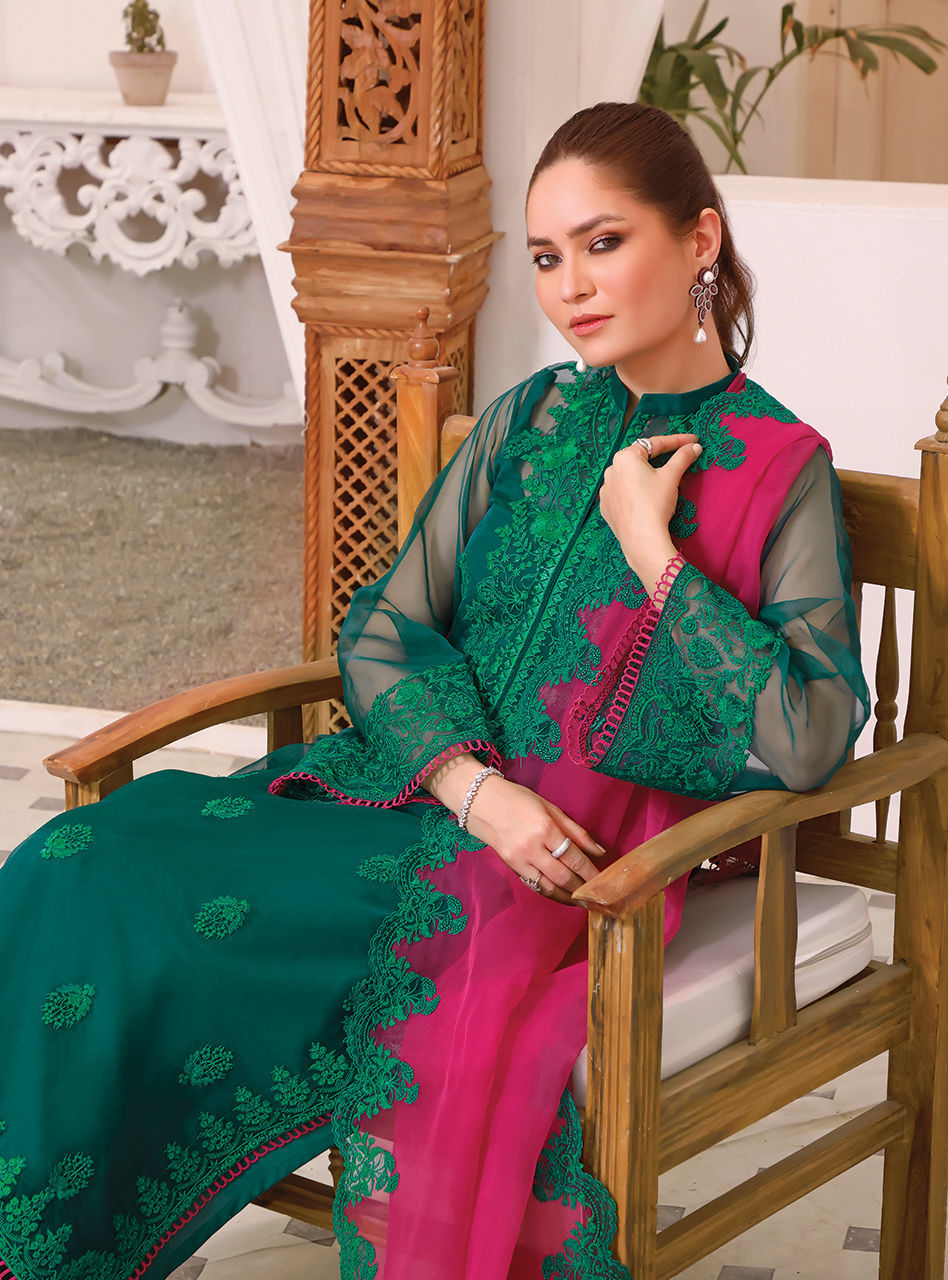 Zainab Chottani | Luxury Pret | JADE OLIVE by Zainab Chottani - Designer Dress - Type: Ladies Clothes - Available at Libayah - 100% Original