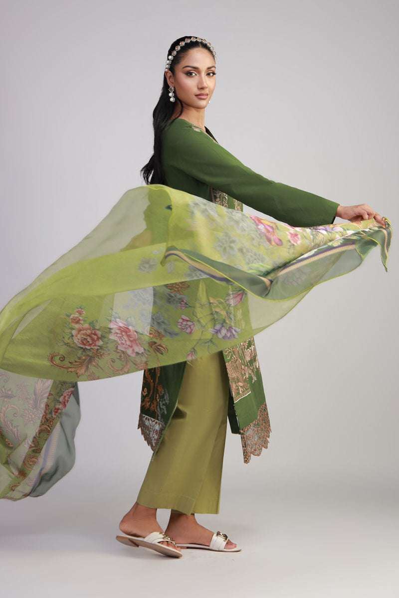 Shamaeel Ansari | Gulrang Lawn | Gulrang-10 by Shamaeel Ansari - Designer Dress  - Type : Ladies Clothes - Available at Libayah - 100% Original 