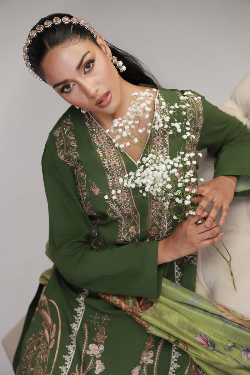 Shamaeel Ansari | Gulrang Lawn | Gulrang-10 by Shamaeel Ansari - Designer Dress  - Type : Ladies Clothes - Available at Libayah - 100% Original 