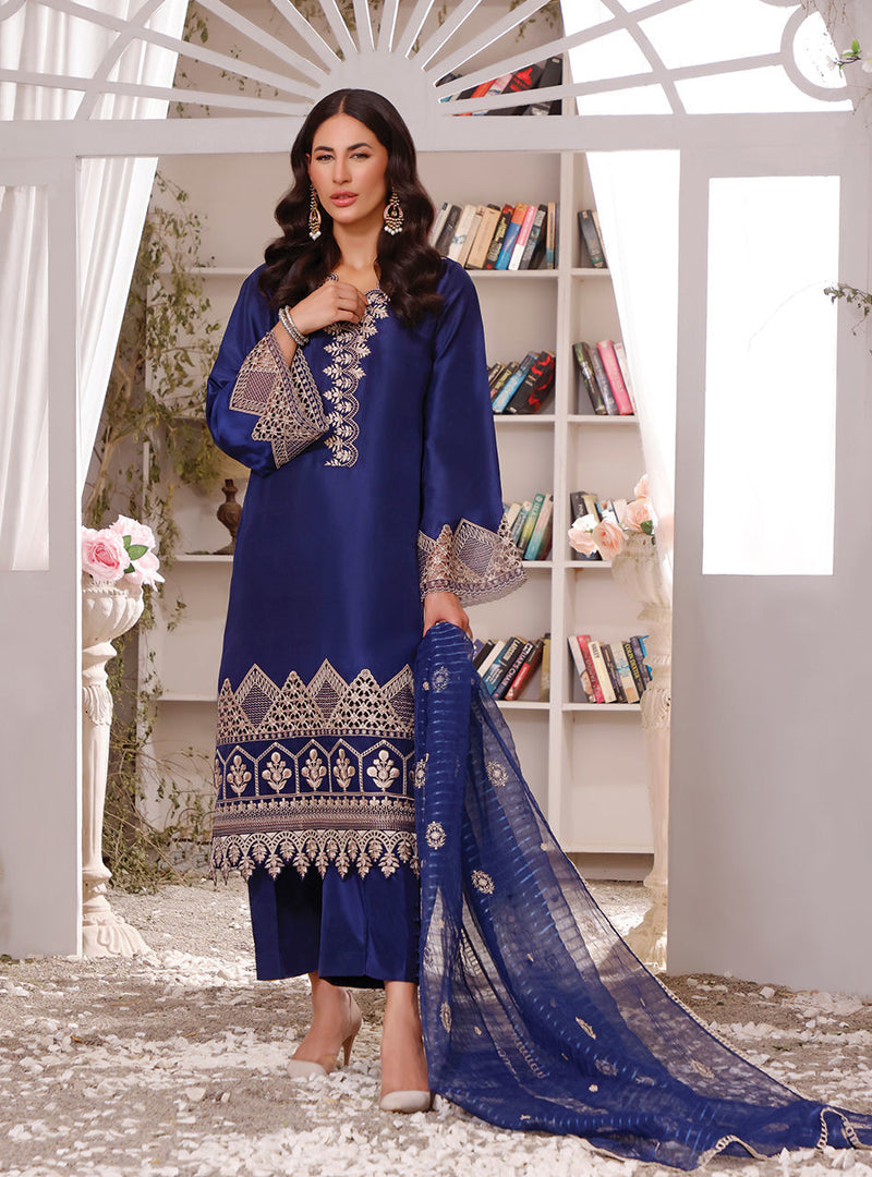 Zainab Chottani | Luxury Pret | BLUE IRIZ by Zainab Chottani - Designer Dress - Type: Ladies Clothes - Available at Libayah - 100% Original