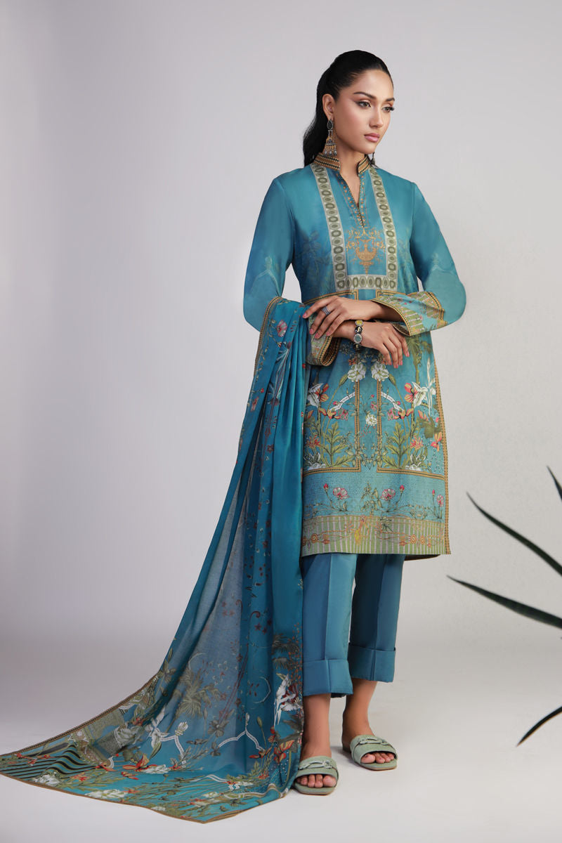Shamaeel Ansari | Gulrang Lawn | Gulrang-11 by Shamaeel Ansari - Designer Dress  - Type : Ladies Clothes - Available at Libayah - 100% Original 