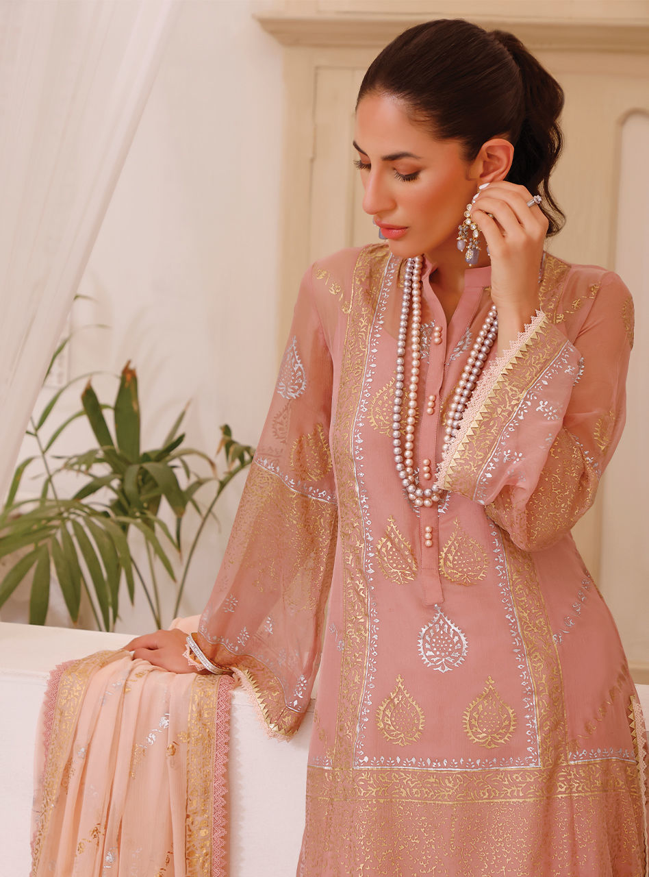 Zainab Chottani | Luxury Pret | BLUSH GLAZE by Zainab Chottani - Designer Dress - Type: Ladies Clothes - Available at Libayah - 100% Original