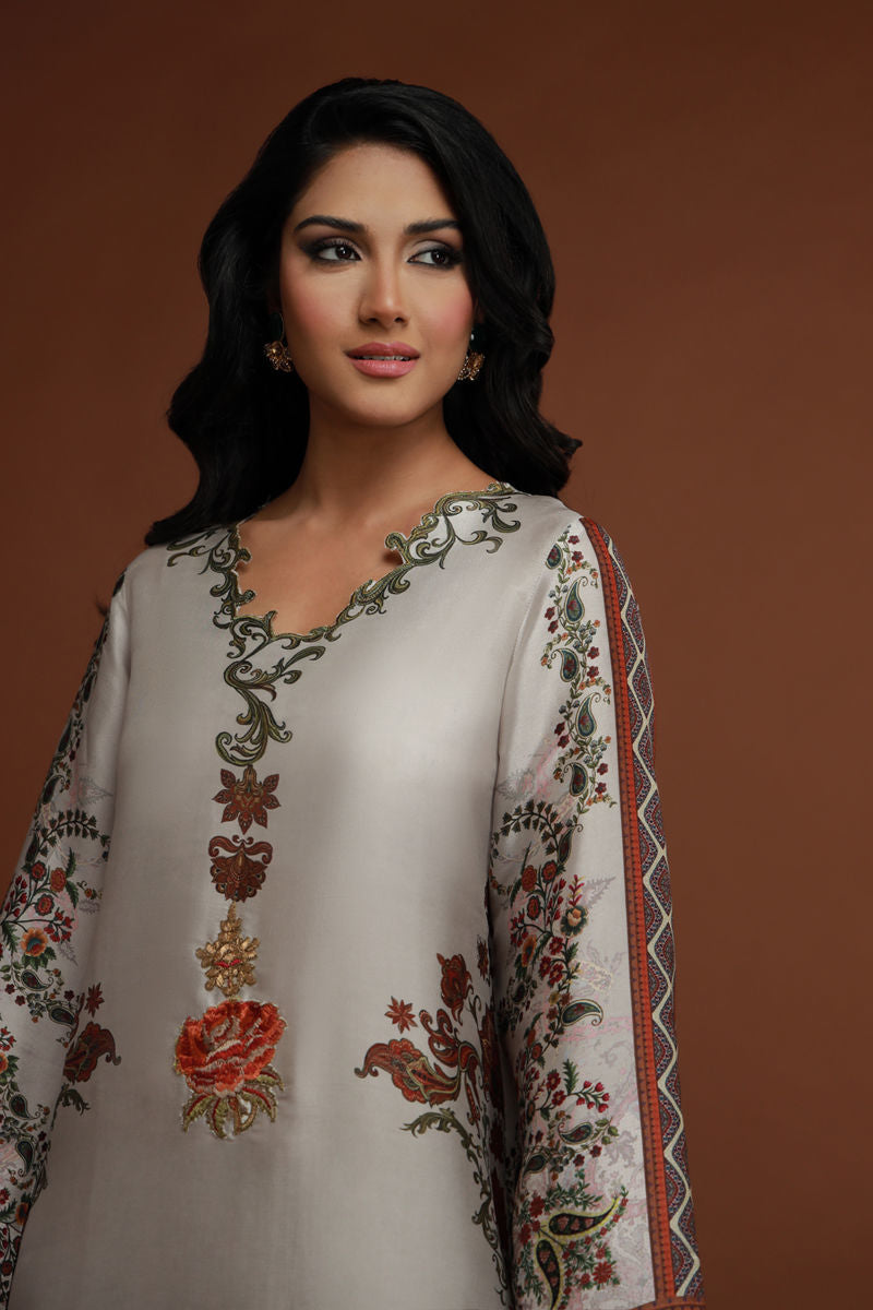 Shamaeel Ansari | Essentials 25 | Flora-04 by Shamaeel Ansari - Designer Dress  - Type : Ladies Clothes - Available at Libayah - 100% Original 