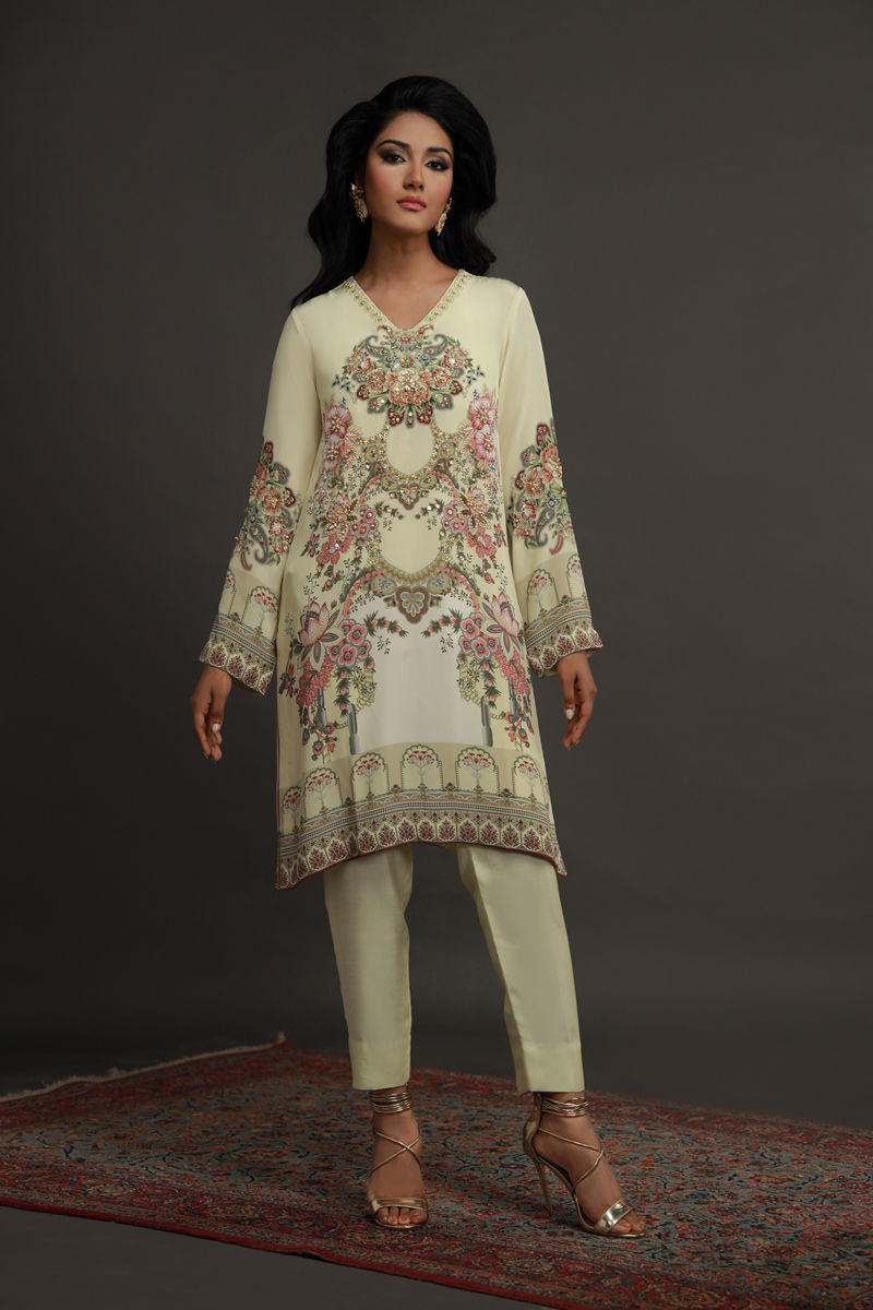 Shamaeel ansari | Flora Belle |Flora-02 by Shamaeel Ansari - Designer Dress  - Type : Ladies Clothes - Available at Libayah - 100% Original 