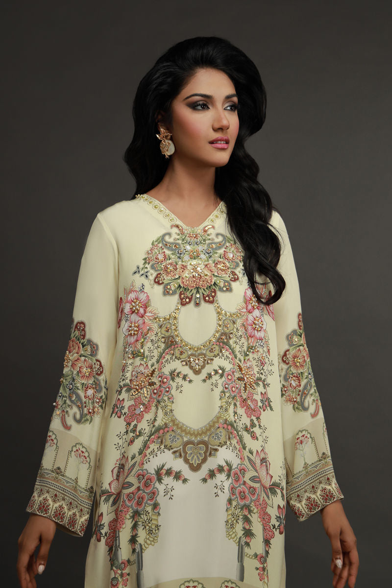 Shamaeel ansari | Flora Belle |Flora-02 by Shamaeel Ansari - Designer Dress  - Type : Ladies Clothes - Available at Libayah - 100% Original 