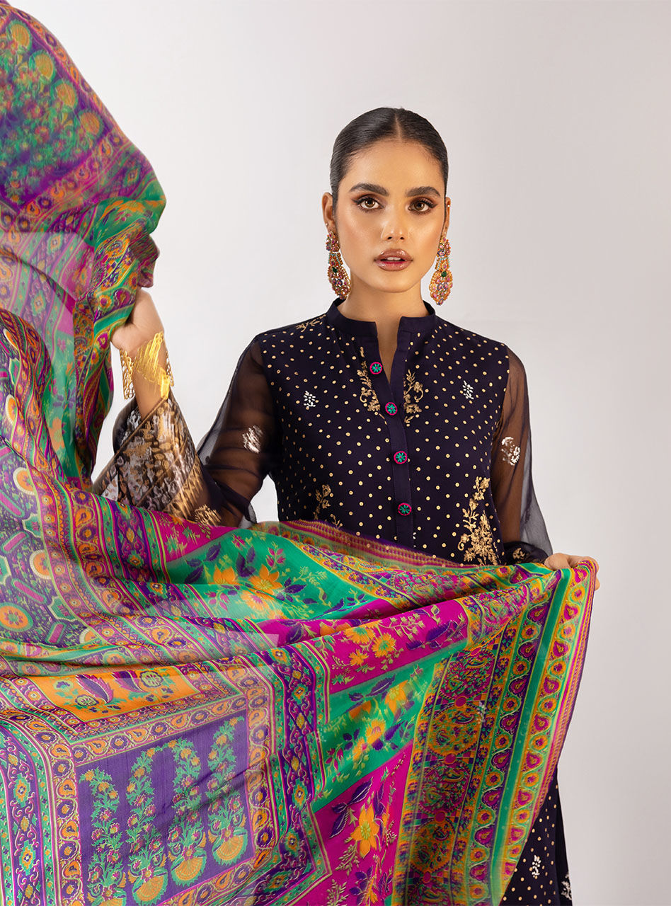 Zainab Chottani | Luxury Pret | NAVY HAZE by Zainab Chottani - Designer Dress - Type: Ladies Clothes - Available at Libayah - 100% Original