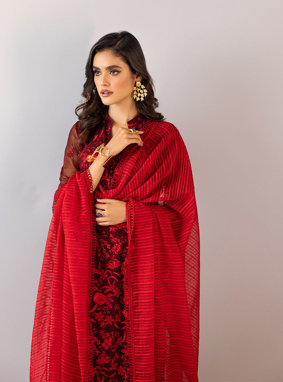 Zainab Chottani | Luxury Pret | RED FLAMINGO by Zainab Chottani - Designer Dress - Type: Ladies Clothes - Available at Libayah - 100% Original