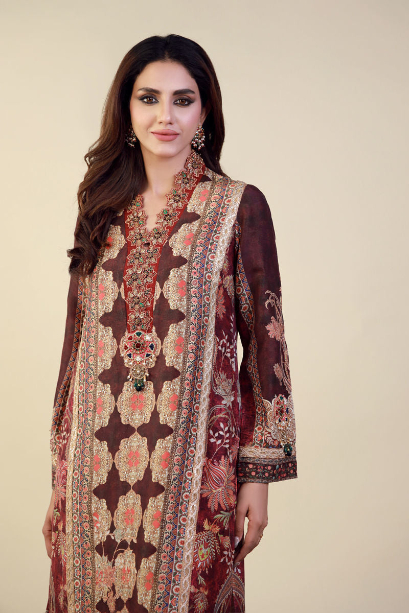 Shamaeel Ansari | Festive Edit | EE-06 by Shamaeel Ansari - Designer Dress  - Type : Ladies Clothes - Available at Libayah - 100% Original 
