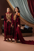 Ansab Jahangir | Bow Velvet Edit | SCARLETT by Ansab Jahangir - Designer Dress - Type: Ladies Clothes - Available at Libayah - 100% Original