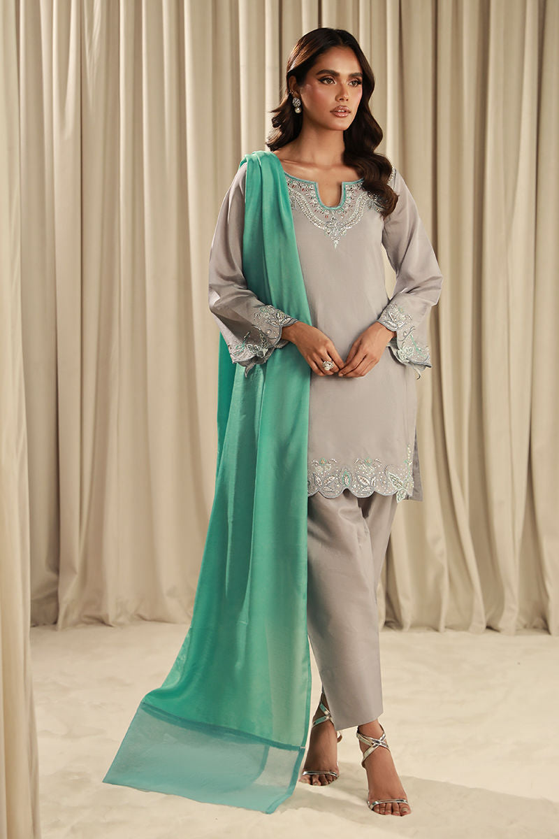 Fatima Khan | Sahar Luxe | TIFFANY MIST by Fatima Khan - Designer Dress - Type: Ladies Clothes - Available at Libayah - 100% Original