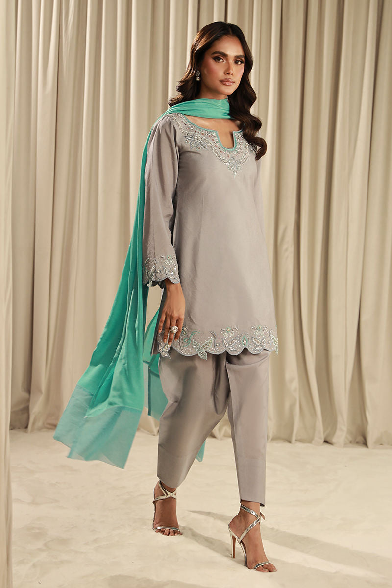 Fatima Khan | Sahar Luxe | TIFFANY MIST by Fatima Khan - Designer Dress - Type: Ladies Clothes - Available at Libayah - 100% Original