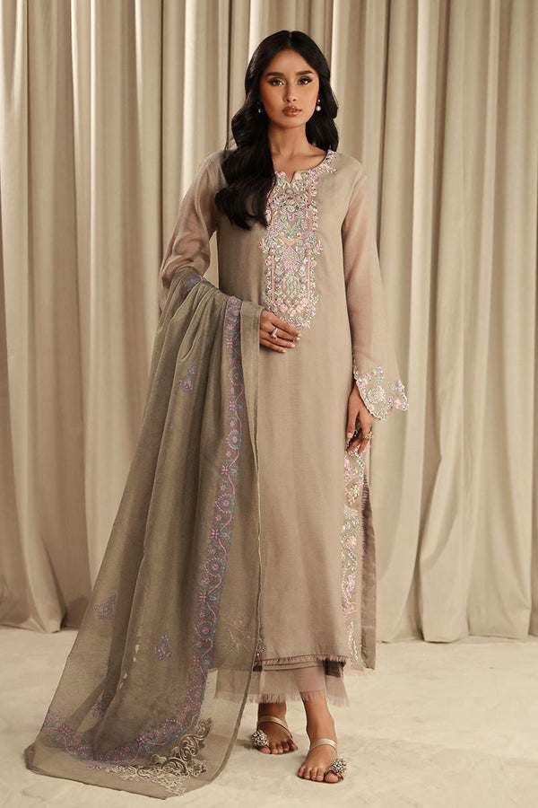 Fatima Khan | Sahar Luxe | SOOTHING SILVER by Fatima Khan - Designer Dress - Type: Ladies Clothes - Available at Libayah - 100% Original