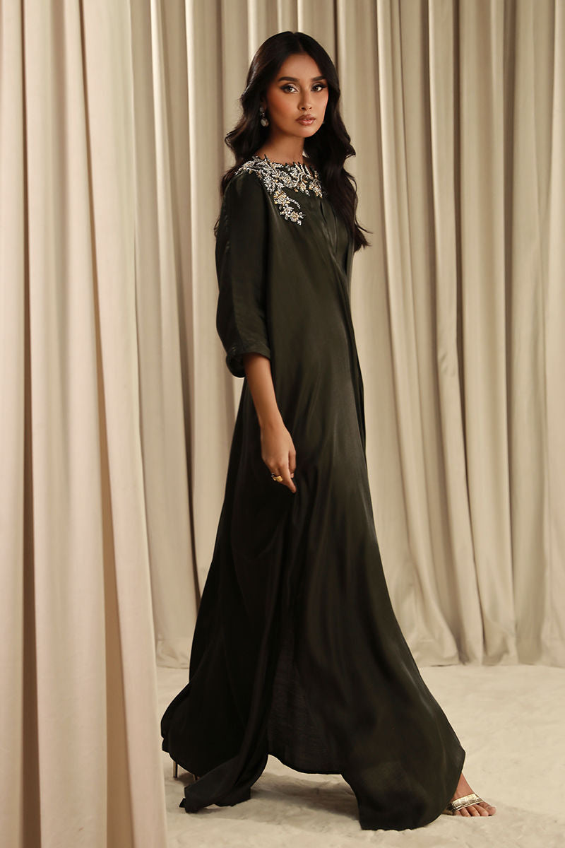 Fatima Khan | Sahar Luxe | MAJESTIC OLIVE by Fatima Khan - Designer Dress - Type: Ladies Clothes - Available at Libayah - 100% Original