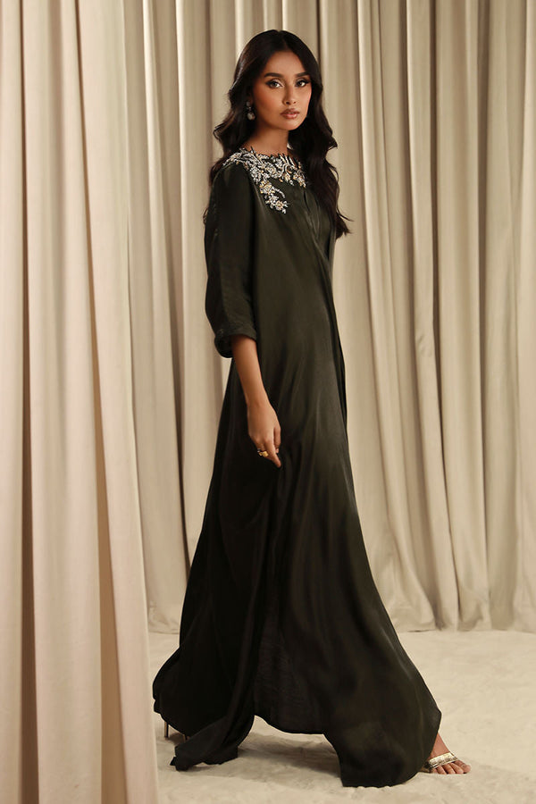 Fatima Khan | Sahar Luxe | MAJESTIC OLIVE by Fatima Khan - Designer Dress - Type: Ladies Clothes - Available at Libayah - 100% Original
