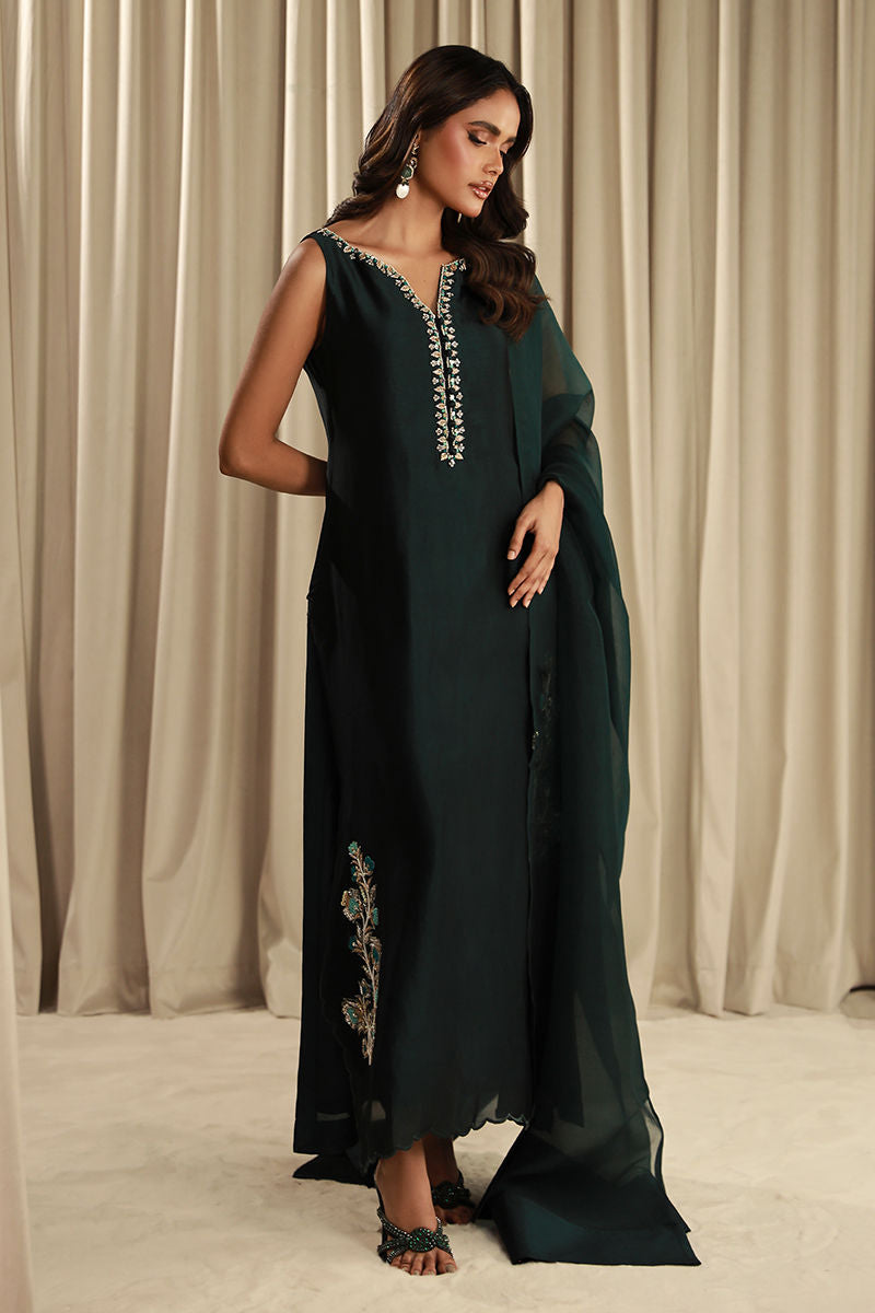 Fatima Khan | Sahar Luxe | TEAL DREAM by Fatima Khan - Designer Dress - Type: Ladies Clothes - Available at Libayah - 100% Original