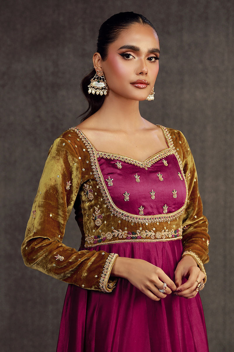 Fatima Khan | Anan Velvet Edit | Heyam by Fatima Khan - Designer Dress - Type: Ladies Clothes - Available at Libayah - 100% Original