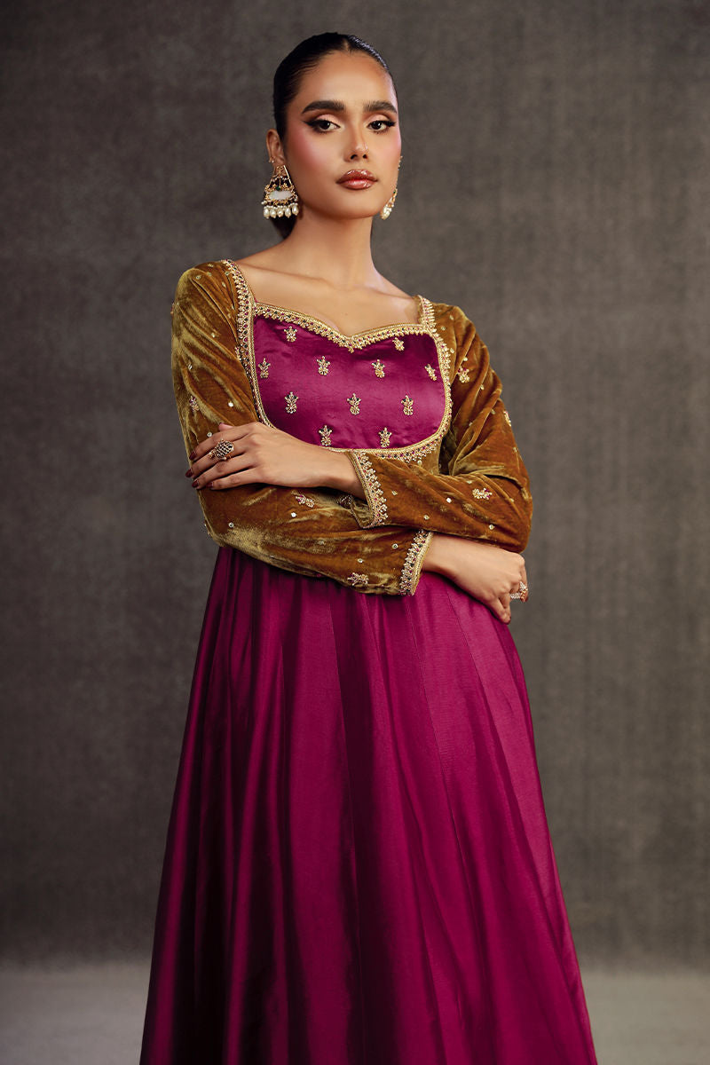 Fatima Khan | Anan Velvet Edit | Heyam by Fatima Khan - Designer Dress - Type: Ladies Clothes - Available at Libayah - 100% Original