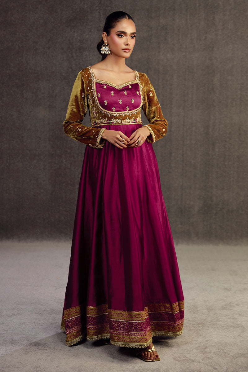 Fatima Khan | Anan Velvet Edit | Heyam by Fatima Khan - Designer Dress - Type: Ladies Clothes - Available at Libayah - 100% Original