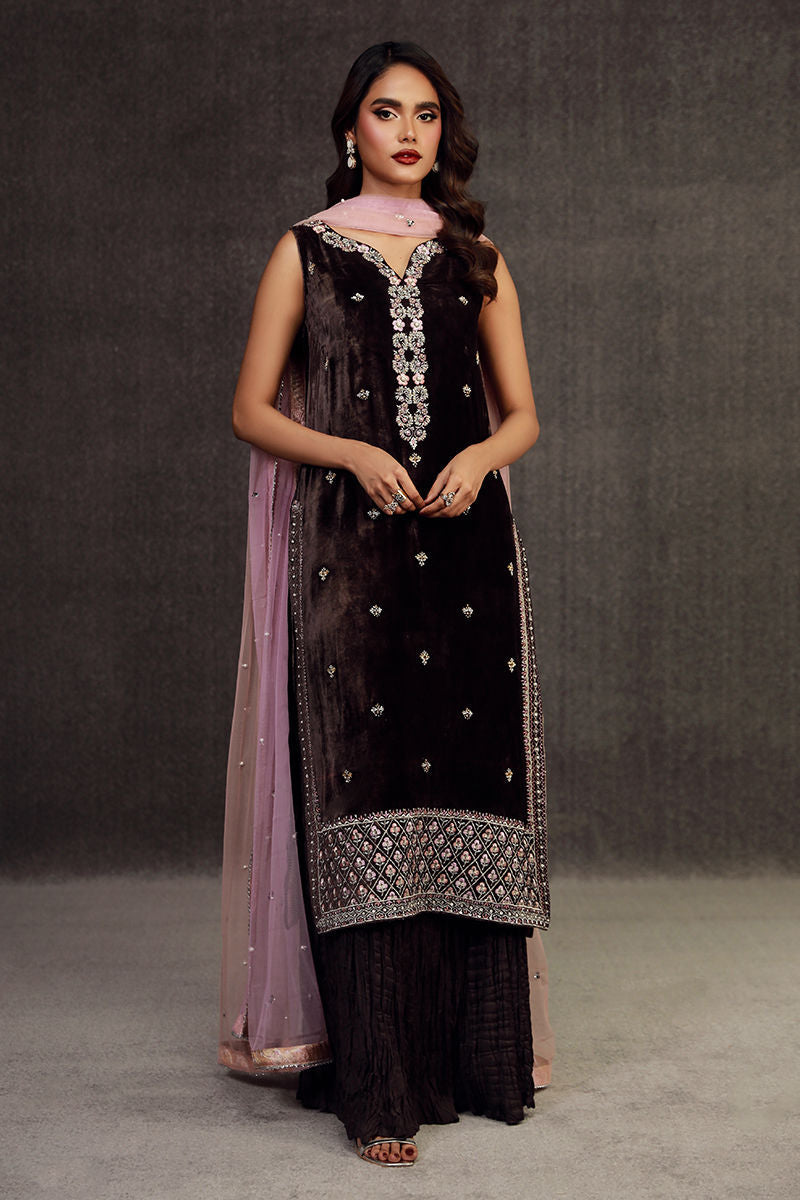 Fatima Khan | Anan Velvet Edit | Ilham by Fatima Khan - Designer Dress - Type: Ladies Clothes - Available at Libayah - 100% Original