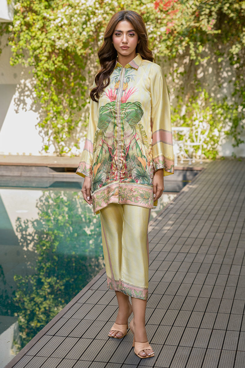 Fatima Khan | Eid Digital Silk Prints | Tropical Bliss by Fatima Khan - Designer Dress - Type: Ladies Clothes - Available at Libayah - 100% Original