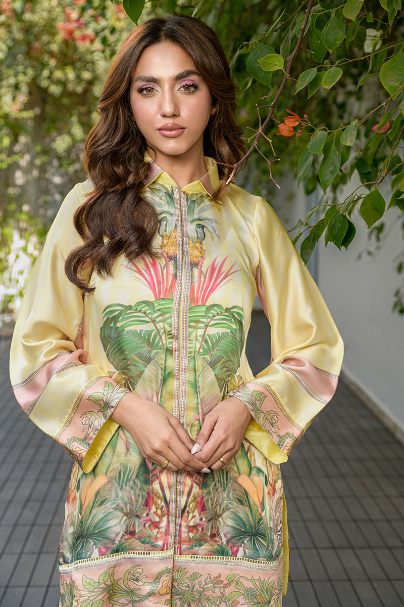 Fatima Khan | Eid Digital Silk Prints | Tropical Bliss by Fatima Khan - Designer Dress - Type: Ladies Clothes - Available at Libayah - 100% Original